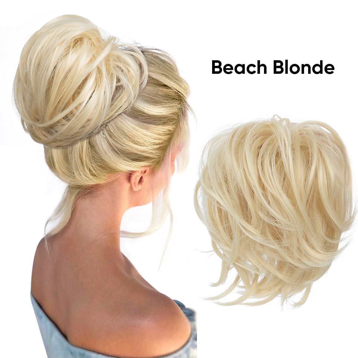 Messy Bun Hair Piece Fake Bun Short Ponytail Extension Instant Updo Donut  Chignons Elastic Hairpiece For Women Girls | Check Out Today's Deals Now |  Temu