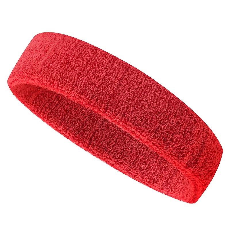 Banda para el sudor Diadema deportiva, diadema de absorción de sudor,  diadema de toalla deportiva, juego de toallas de algodón con muñequera,  correr fitness yoga diadema de absorción de sudor MFZFUKR BST3036306-4