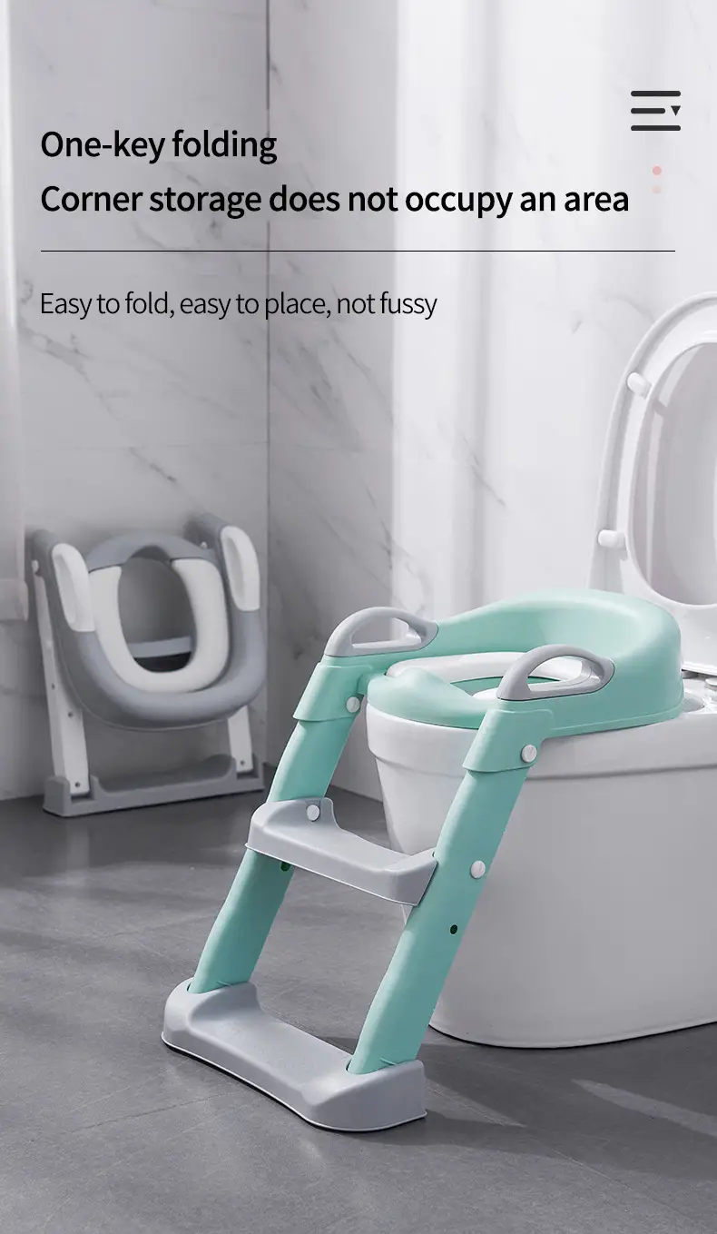 childrens step toilet seat childrens auxiliary toilet ladder details 4