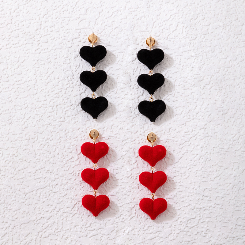 Queen of Heart Earrings Red Heart Poker Clock Drop Earrings for Women  Girls,Asymmetric Long Clock Poker Dangle Earrings Queen of Hearts Costume  Accessories (Red&Black B) - Yahoo Shopping