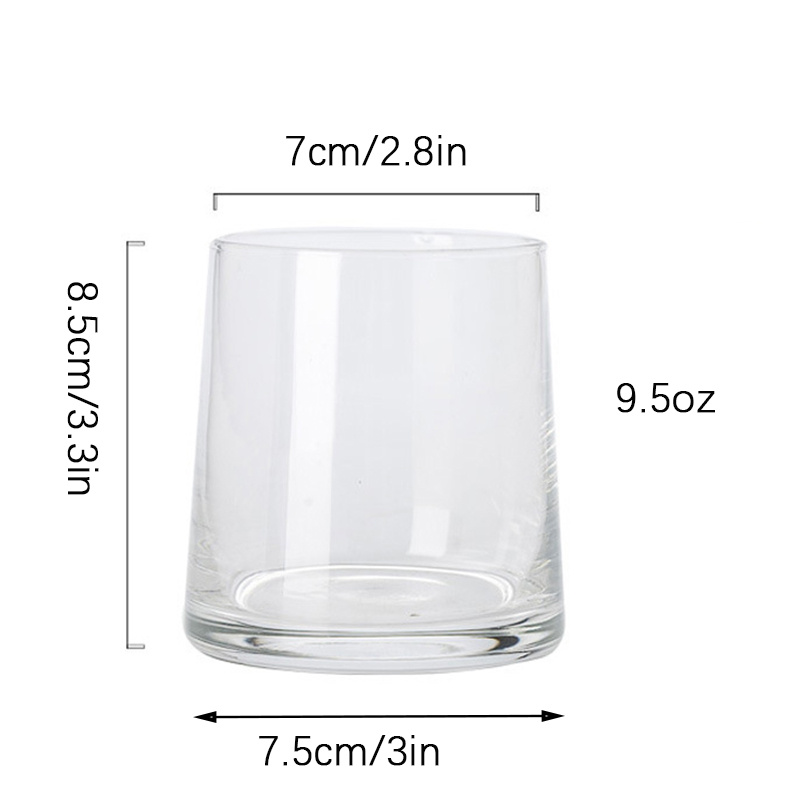 1pc Transparent Glass White Wine Glass Whiskey Glass Small Mini Drinking Cup