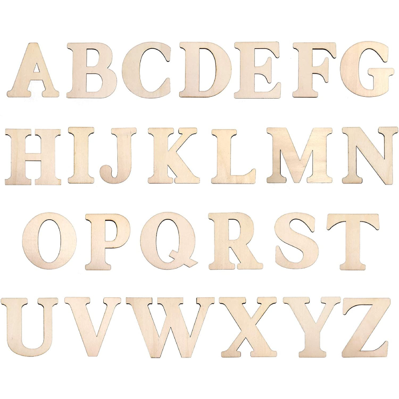 Wooden Letter, Unfinished Plywood, 3-In, 1-Pc, Letter Z