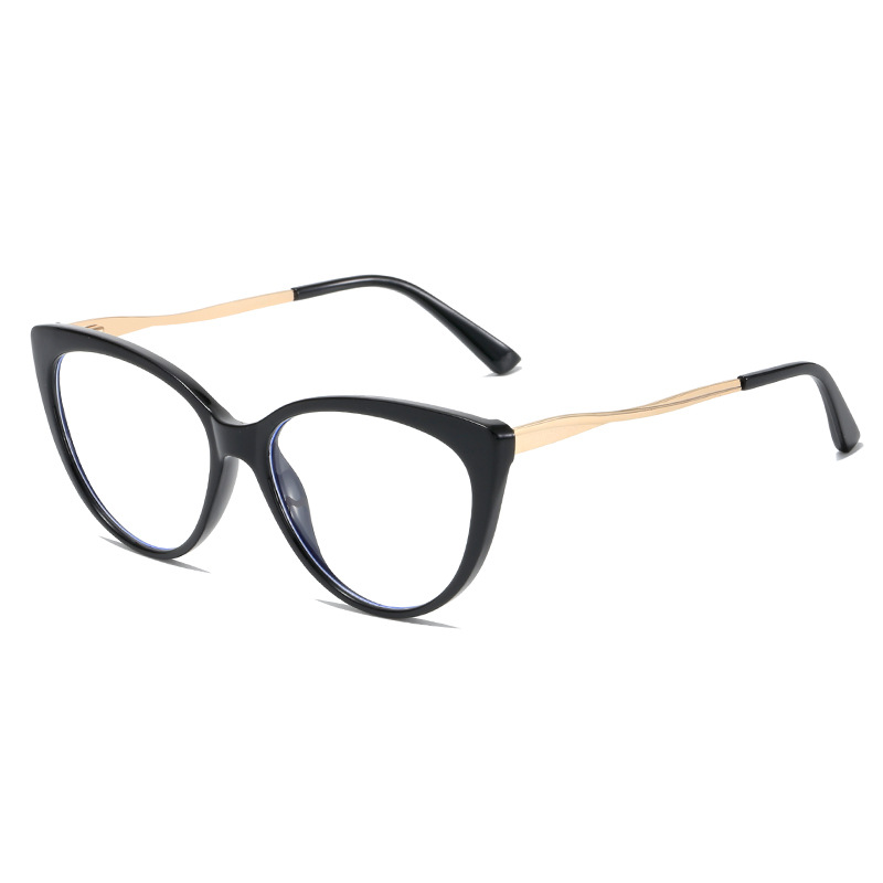 Tortoiseshell Block Frame Retro Clear Lens Light Blocking Glasses