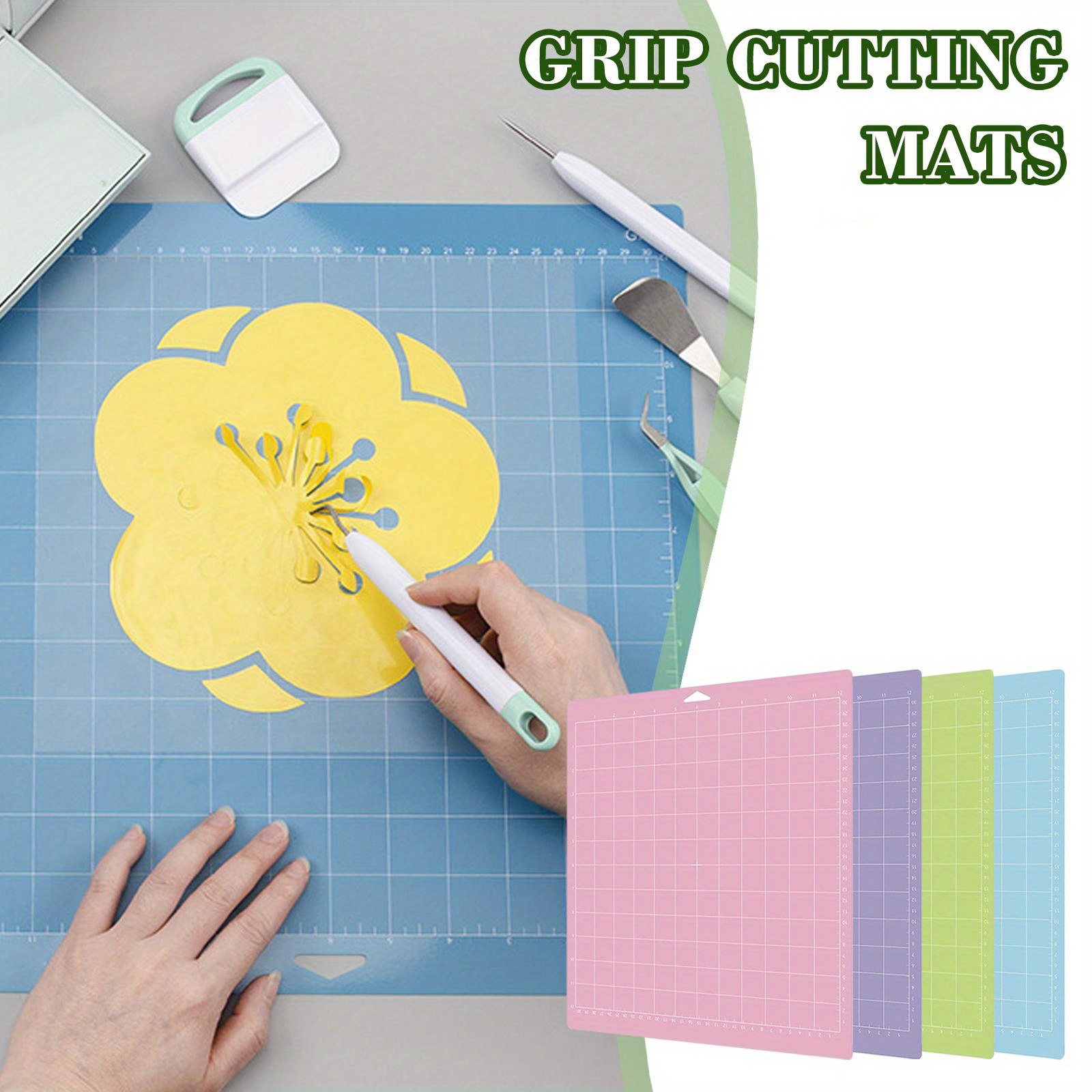 A3 Size Transparent Cutting Mat - Non-Slip PVC Craft Mat For Drawing, Painting & Crafting