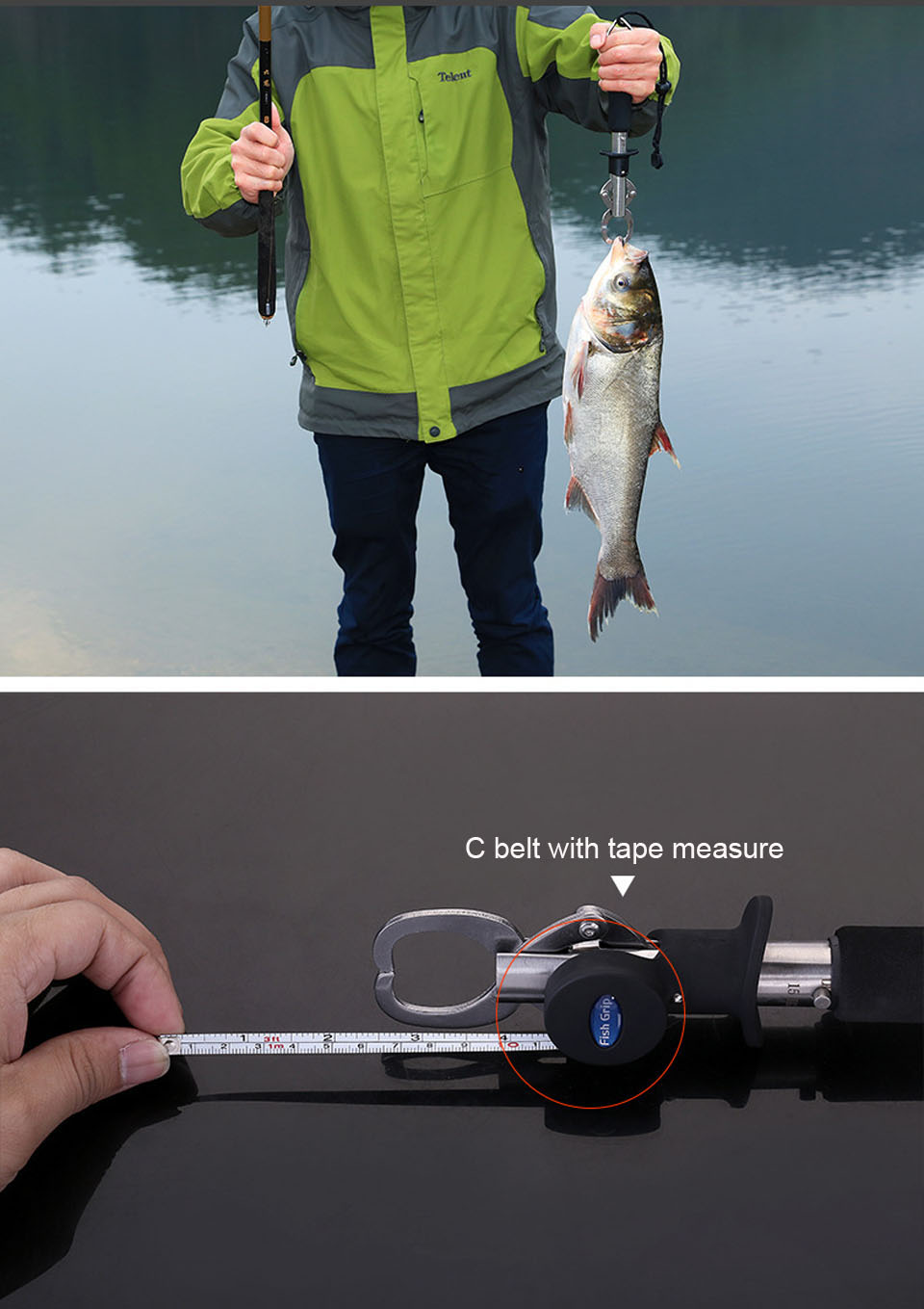 Walk Fish Stainless Steel Fish Lip Gripper Digital Scale - Temu
