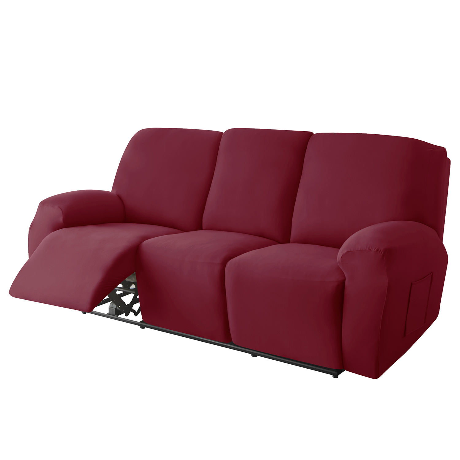 Fundas elásticas para sillón reclinable de 1, 2, 3 asientos, 4/6/8 piezas,  funda de terciopelo suave para sillón reclinable, fundas antideslizantes