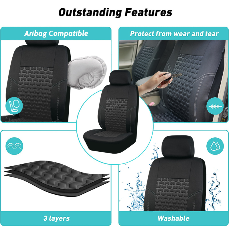 Upgrade Car Interior A Universal Fit 5 seat Polyester Car - Temu Germany