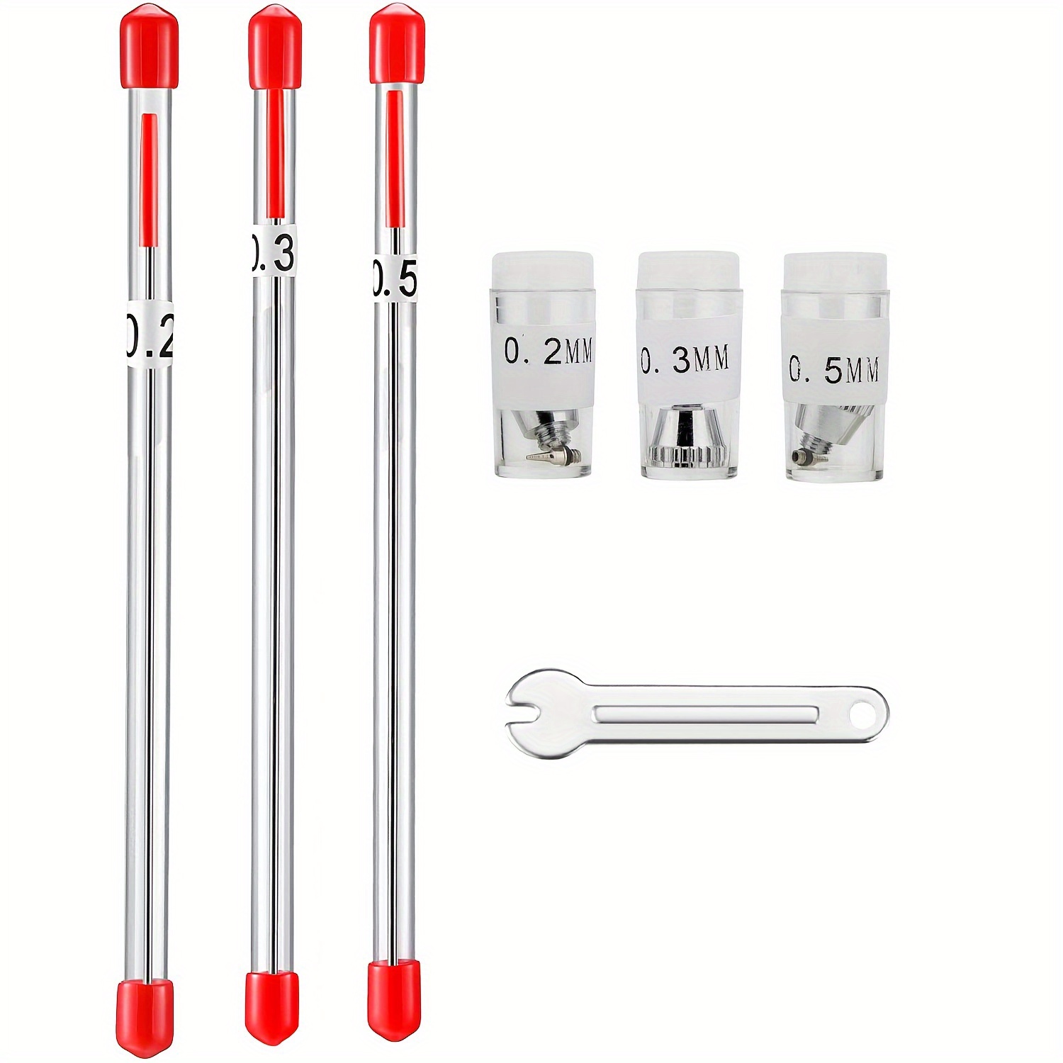Great Choice Products 0.2/0.3/0.5Mm Airbrush Nozzle Needle Replacement  Parts For Airbrushes Spray Gun