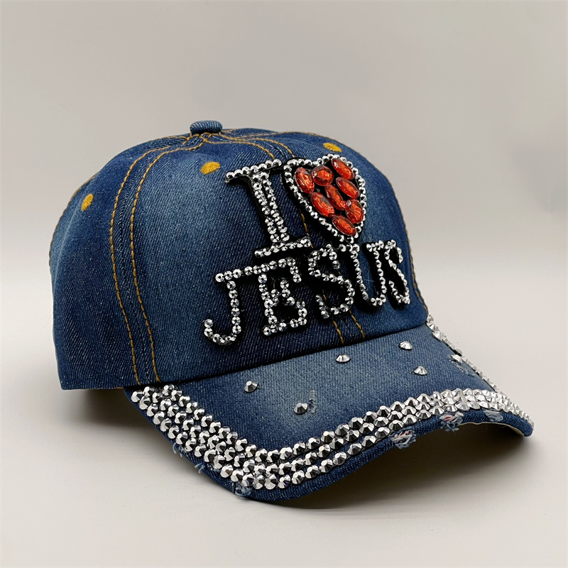 Rhinestone Sports Hats Football Baseball Basketball Bling Rhinestones Gray Distressed Trucker Hat Heart Game Day Sports Basketball Bling Heart