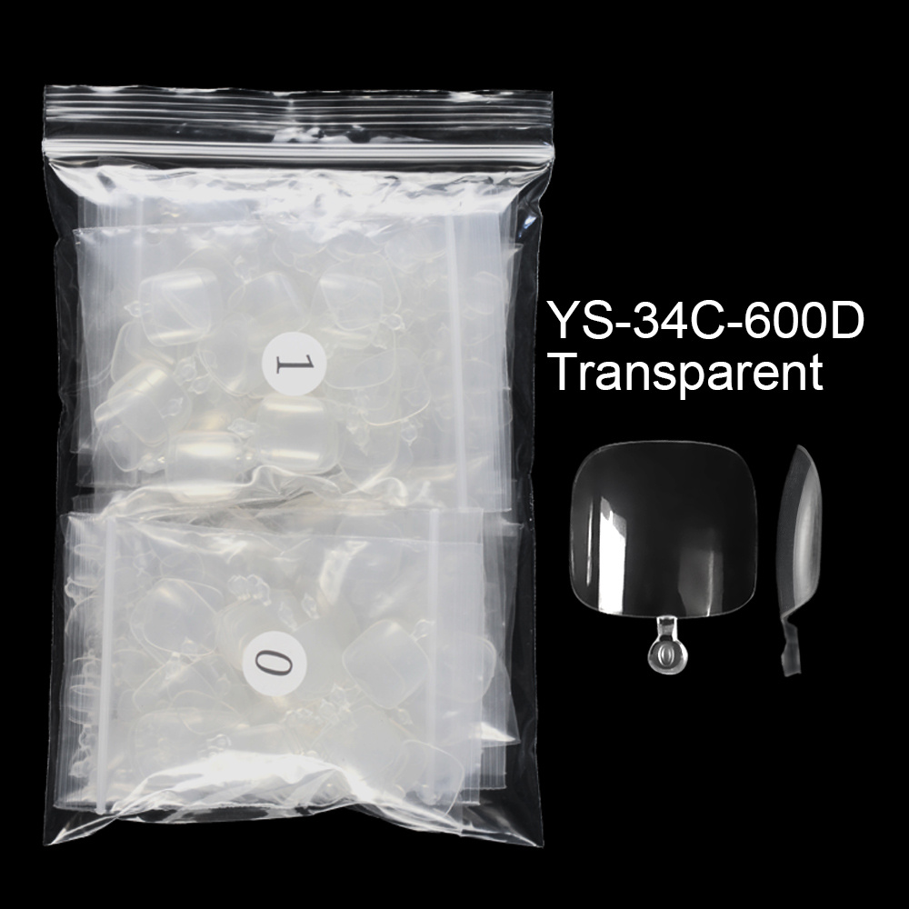 TEMU 600 Artificial Acrylic Natural/white/transparent Nail Art Decorations For Toenails Beauty Tools For Toenails