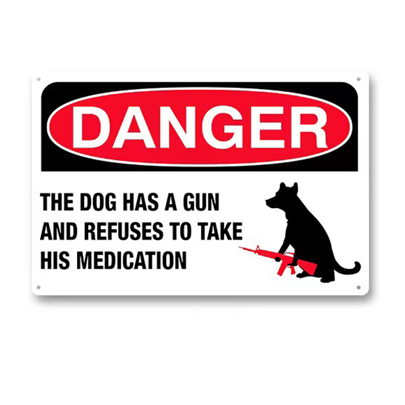 funny gun warning signs
