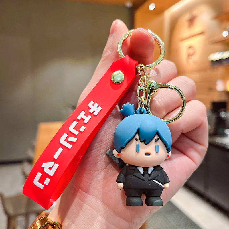 Wholesale New Designer Kawaii Cartoon Doll Cute Keychain Accessories Keyring  For Girls Car Bag Purses Charm Figure Key Chain From m.