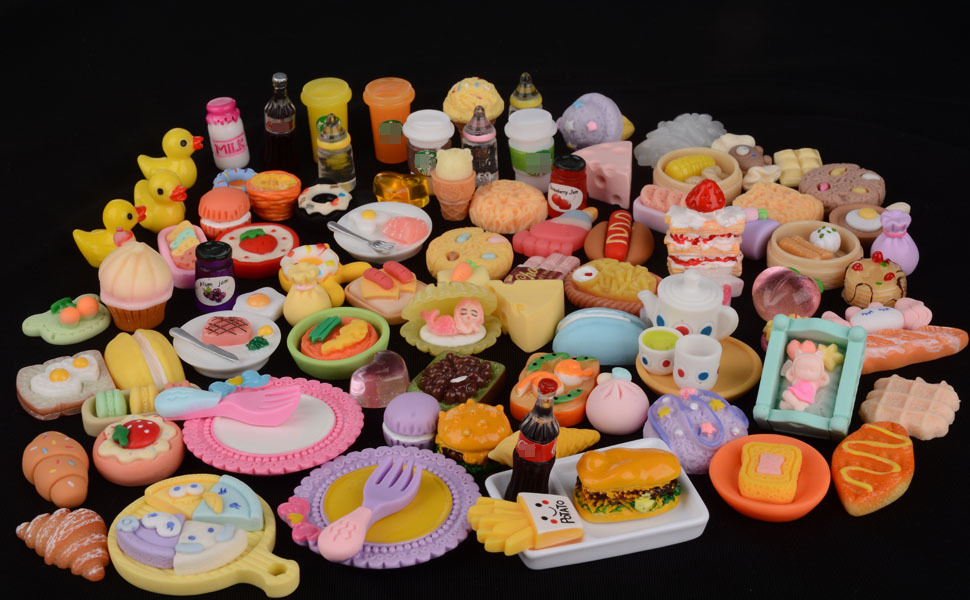 Mini Food Miniature Doll House Accessories Small Resin Doll - Temu Malaysia