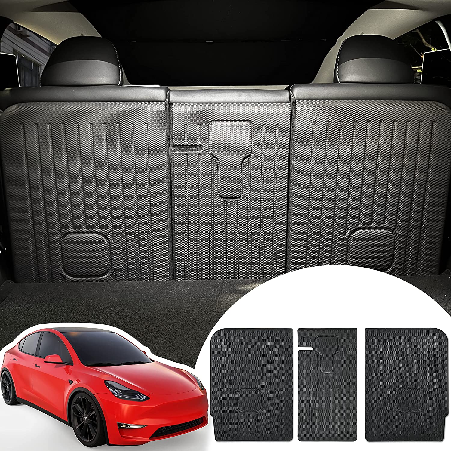  TOPABYTE Rear Trunk Tailgate Mat for Tesla Model Y 2024 2023  2022 2021 2020 Protective Pad Trunk Protector Mat All Weather Interior Door  Ttailgate Cargo Liner Carbon Fiber : Automotive