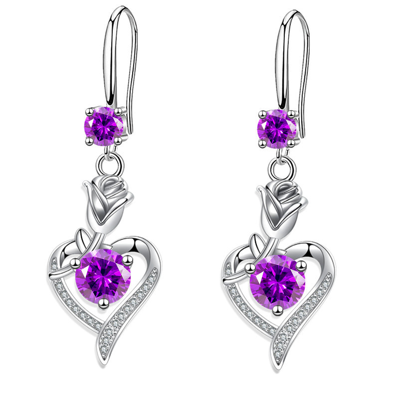 fashion heart earrings