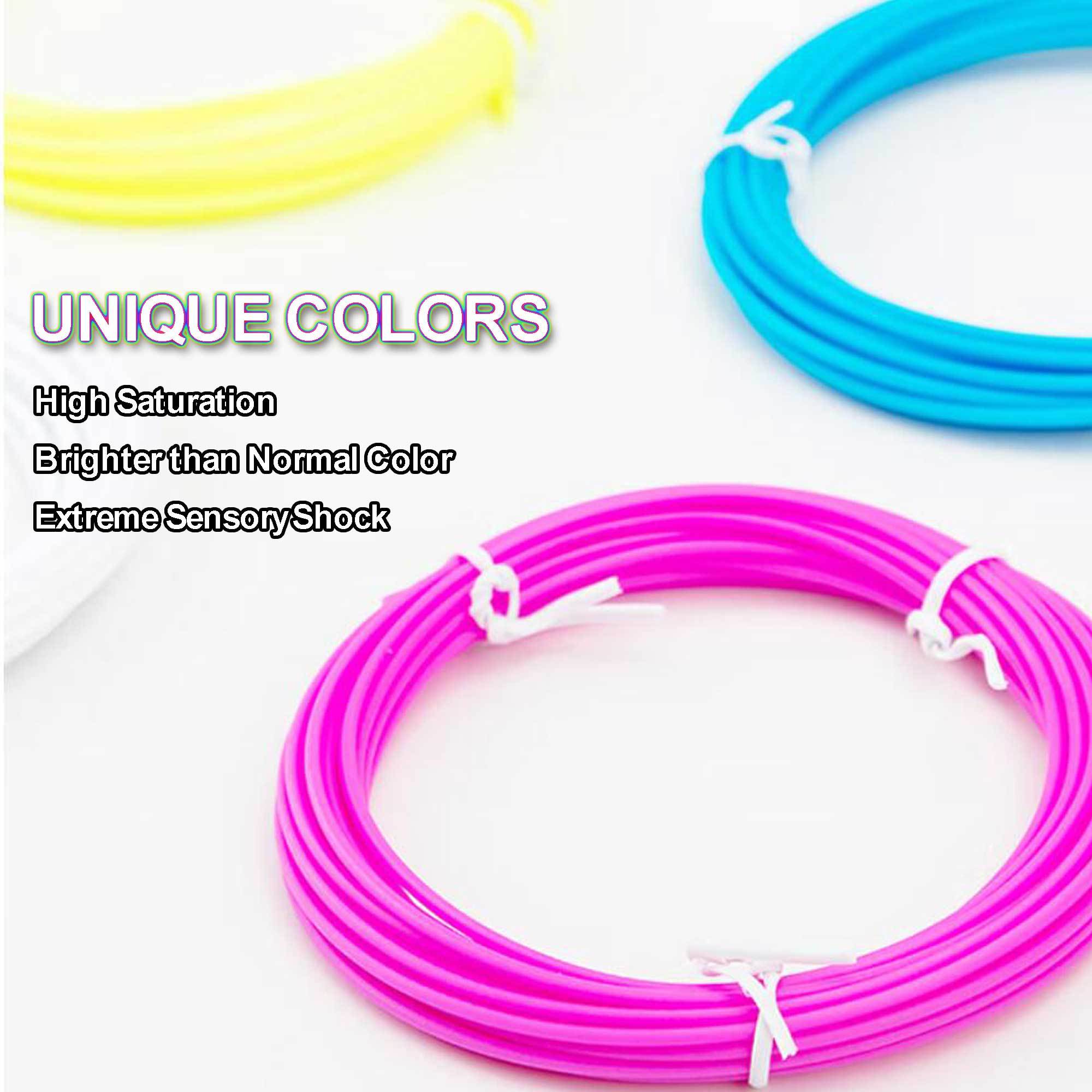 3d Pen 3d Printer Filament Pla 6 Fluo Colors 3d Printing - Temu