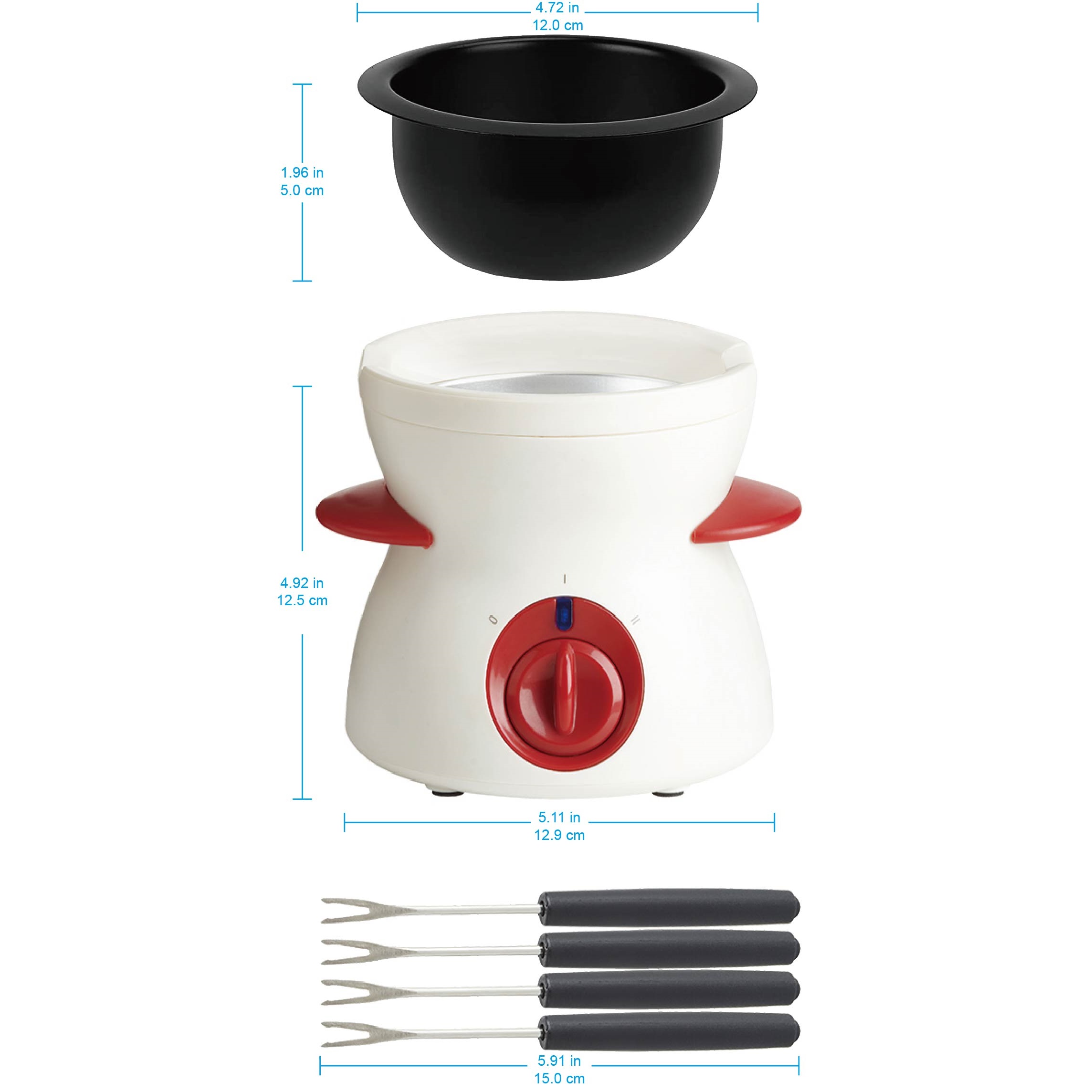 Delightful Dipping: Multioutools Mini Electric Fondue Pot - Temu