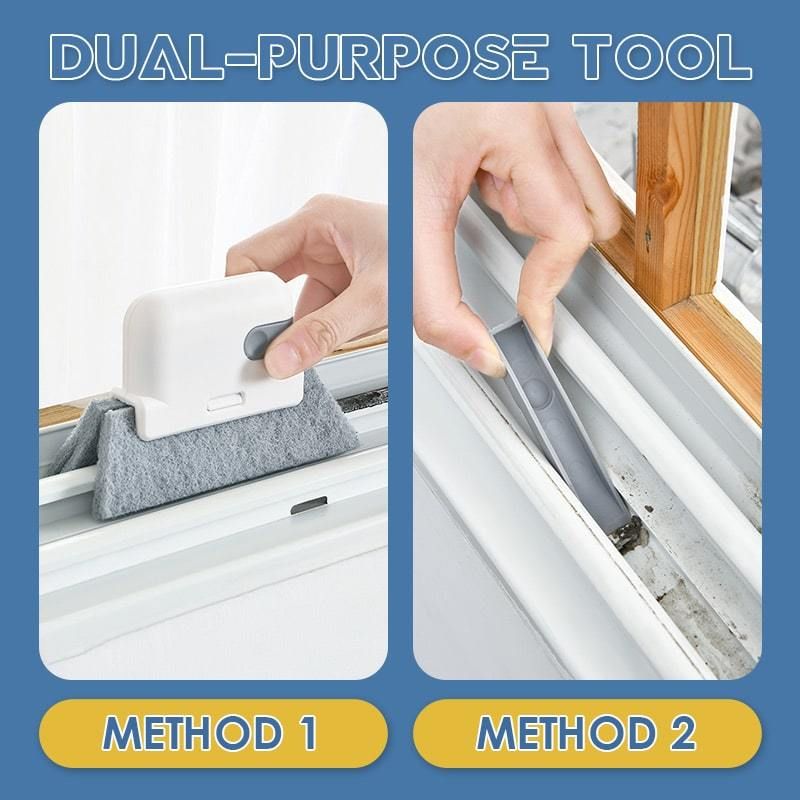 CHGBMOK Removable Window Slot Space Cleaning Brush Groove Brush Window Sill  Blind Corner Door And Window Cleaning Tool On Clearance 