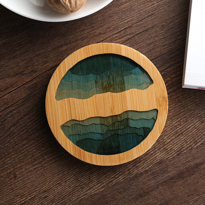 Wooden Resin Coasters Resin Wooden Coasters For Drinks Creative