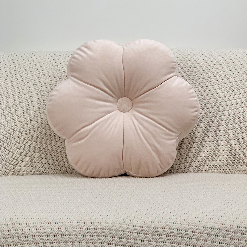 Faux Fur Flower Pattern Pillow Flower Shaped Throw Pillow - Temu