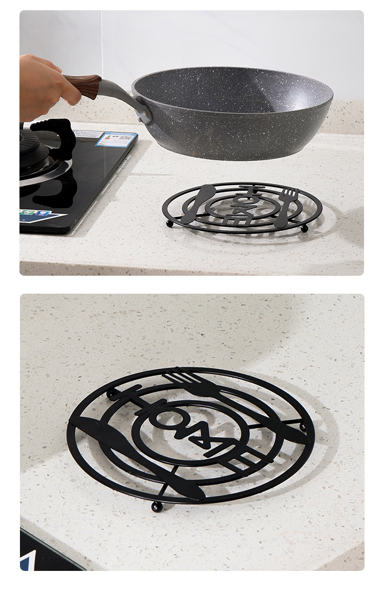 1pc Pot Holders Trivets Black Pot Stand Kitchen Trivets For Hot Dishes  Trivets For Kitchen Counter Pot Holder Trivet Mat - Home & Kitchen - Temu