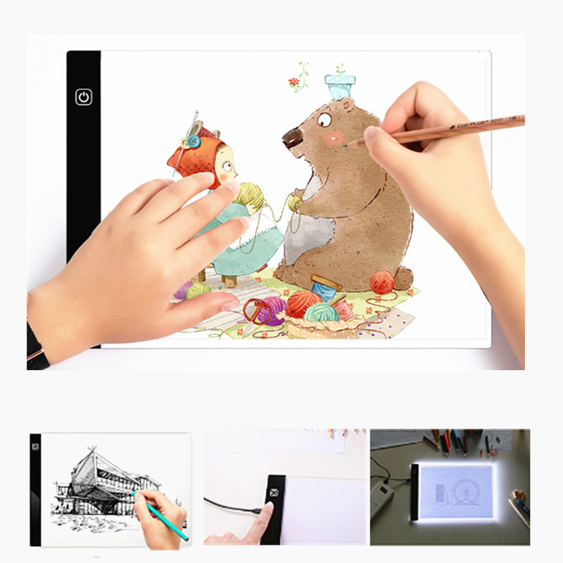 Led Drawing Tablet Digital Graphics Pad Usb Led Light Box - Temu
