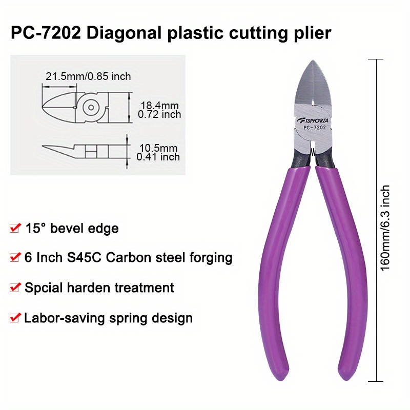 90mm Mini Diagonal Flush Cutters — PMD Way