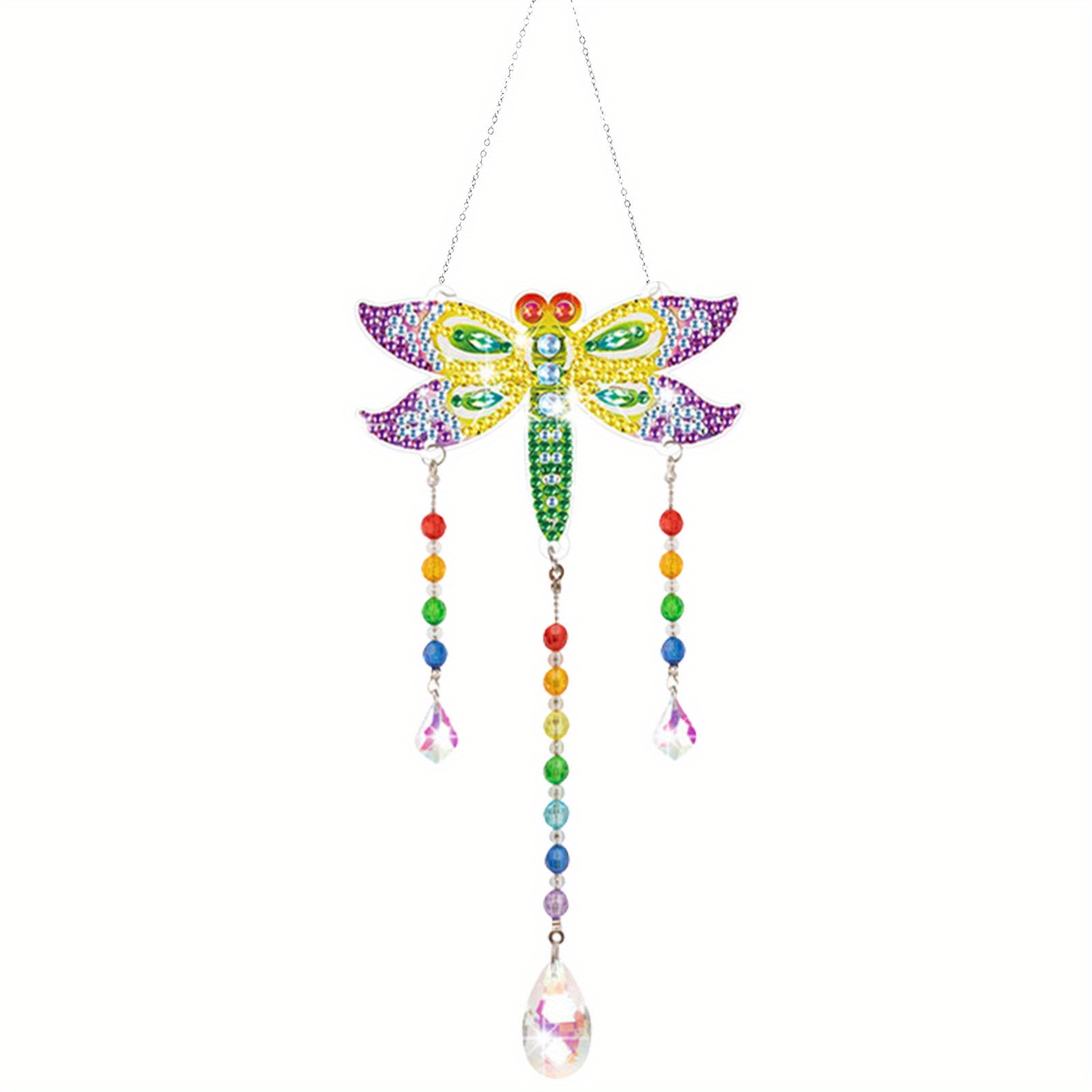 Diamond Painting Wind Chime Double Sided Crystal Gem Paint - Temu