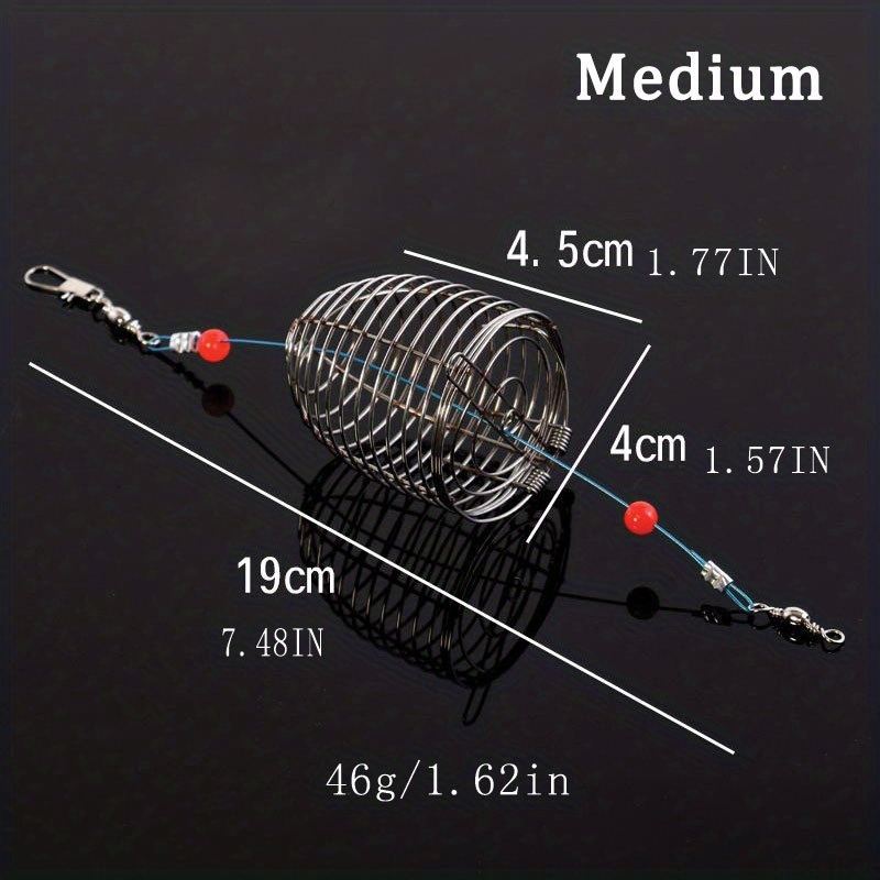 Small Stainless Steel Bait Cage: Catch Fish Tackle! - Temu Canada