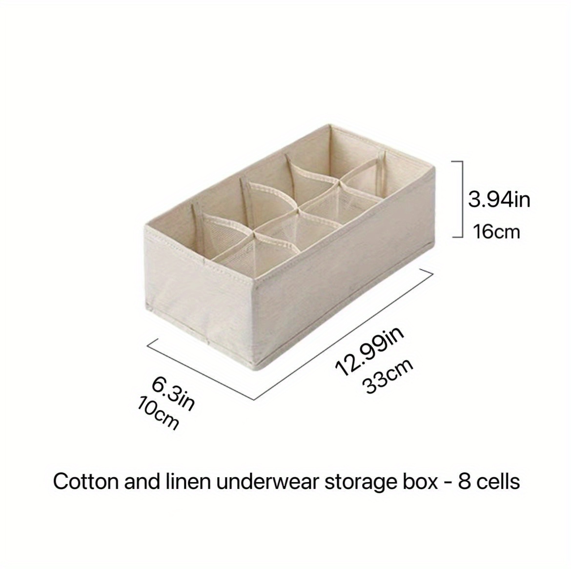 Cotton Linen Underwear Storage Box Without Lid Drawer Temu New Zealand