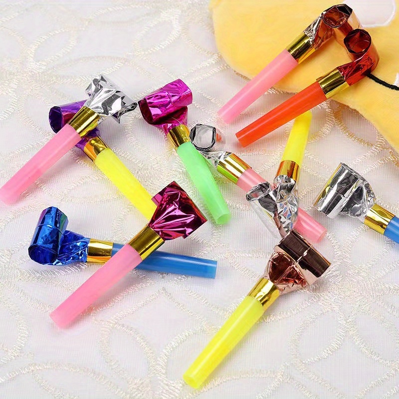 chaoshihui 50Pcs Party Blowers Whistles Funny Blowers Noisemakers for  Graduation New Year