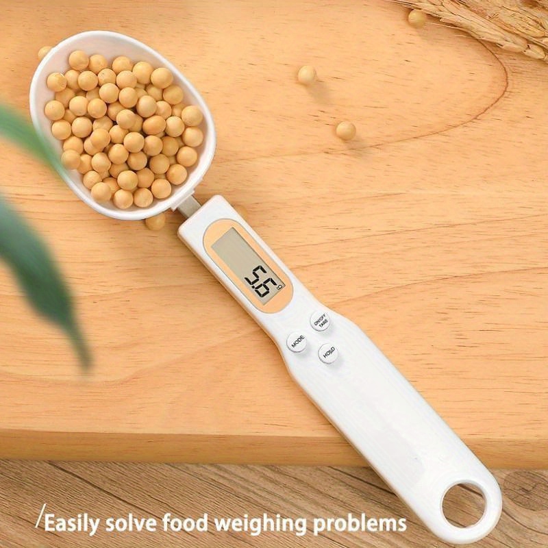 Digital Kitchen Spoon Scale - USB Rechargeable and Convenient
