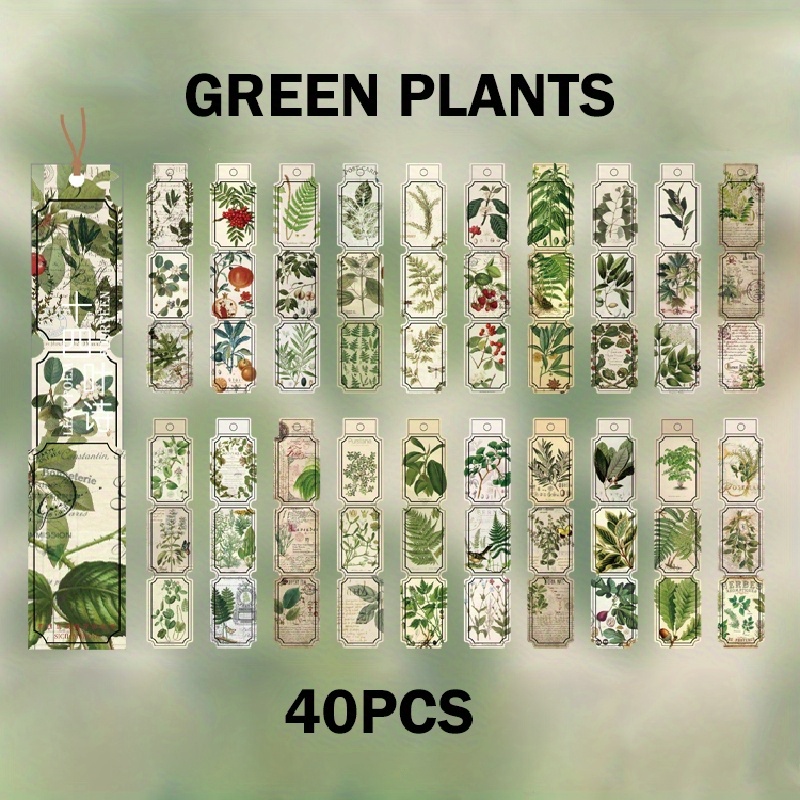 Vintage Renaissance Plant Flower Adhesive Stickers