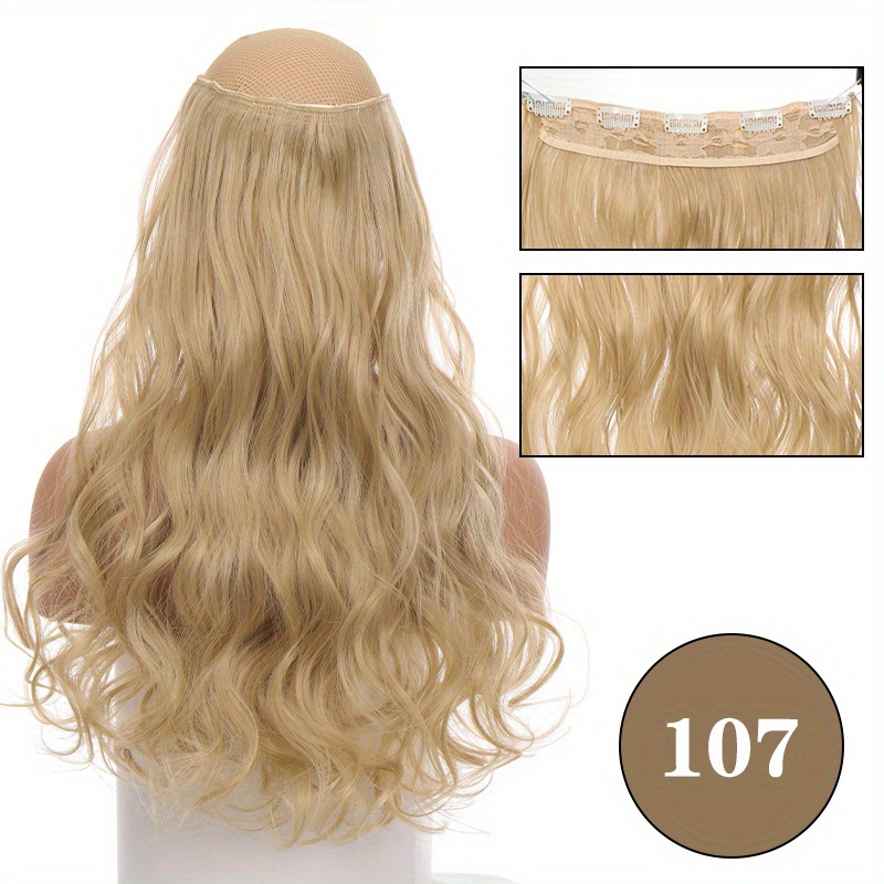 Half Head Wigs - Synthetic Hair Extensions in Black, Brown and Blonde