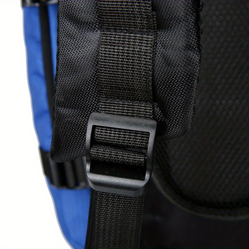 90l high capacity travel backpack durable polyester blue with black accents plaid pattern adjustable chest strap multiple pockets for camping hiking backpack for travel Product details 13