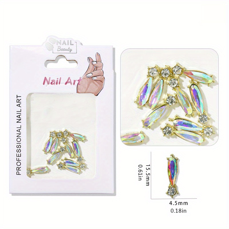 3d Nails Art Rhinestones Luxury Shiny Nail Diamonds - Temu Germany