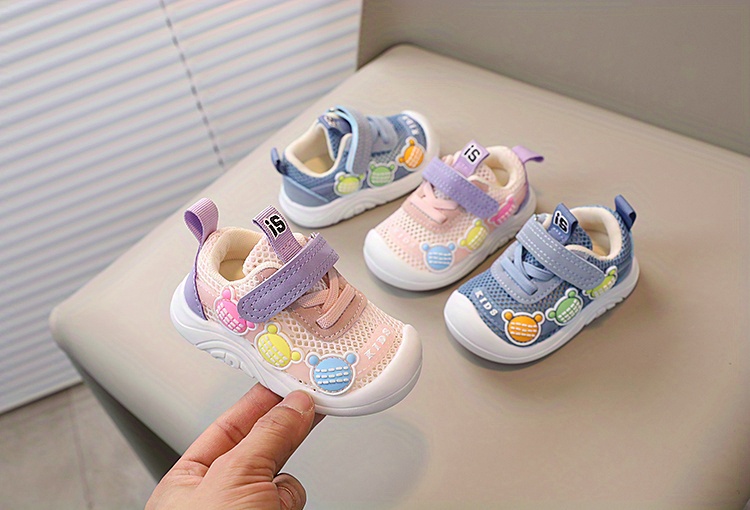 Toddlers Newborn Baby Shoes Boy Girl Mesh Cartoon Infant Bear