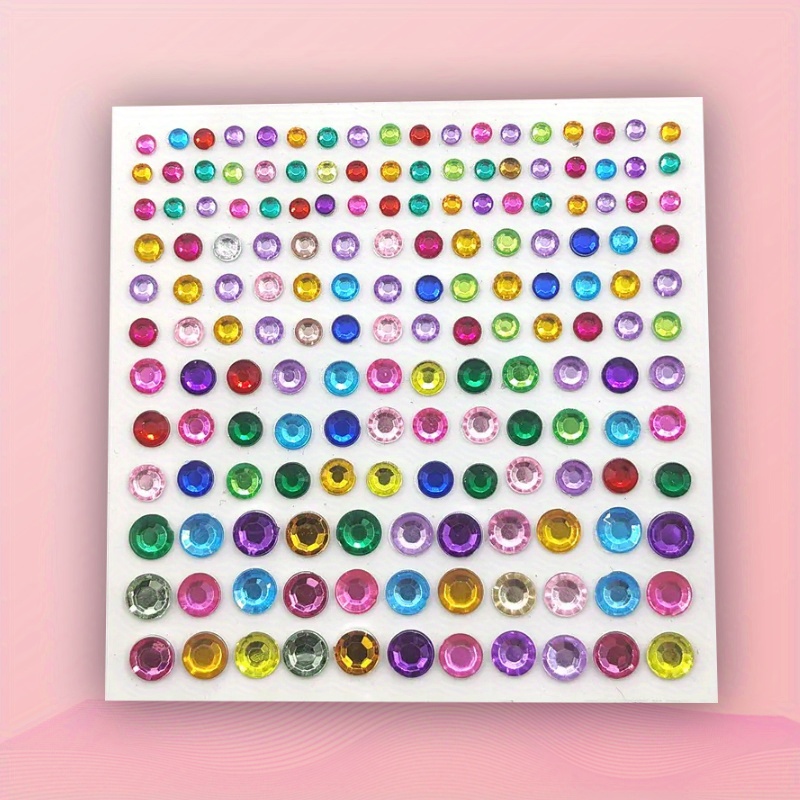 Self adhesive Rhinestone Stickers Diy Gems Stickers Makeup - Temu
