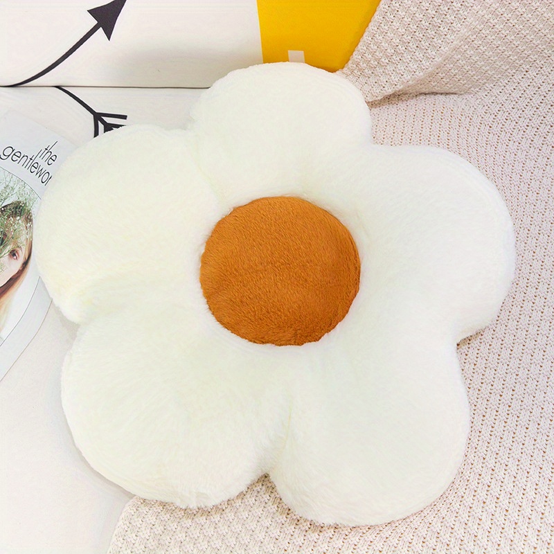 Daisy Flower Plush Seat Cushion