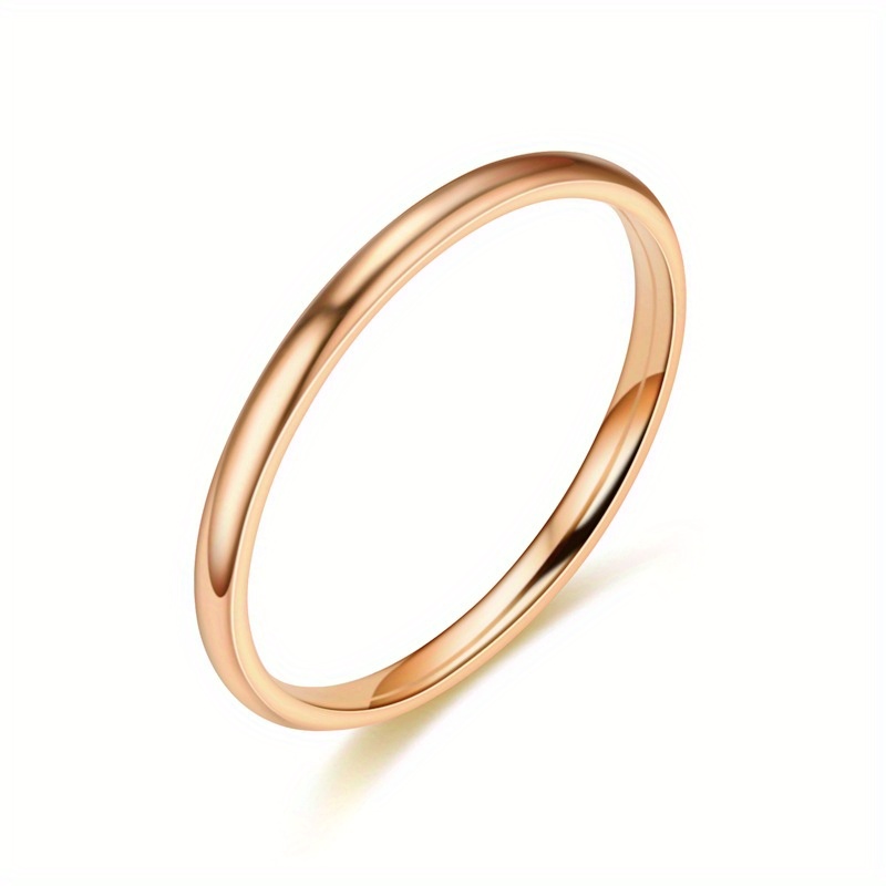 1 Pza Anillo Nuevo De Acero Inoxidable Simple Platino Y Dorado Para Hombre,  Anillo Con 26 Letras Talladas, Envío Gratuito Para Nuevos Usuarios