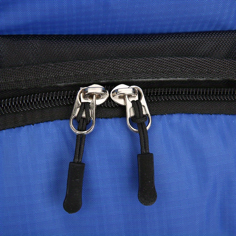 90l high capacity travel backpack durable polyester blue with black accents plaid pattern adjustable chest strap multiple pockets for camping hiking backpack for travel Product details 10