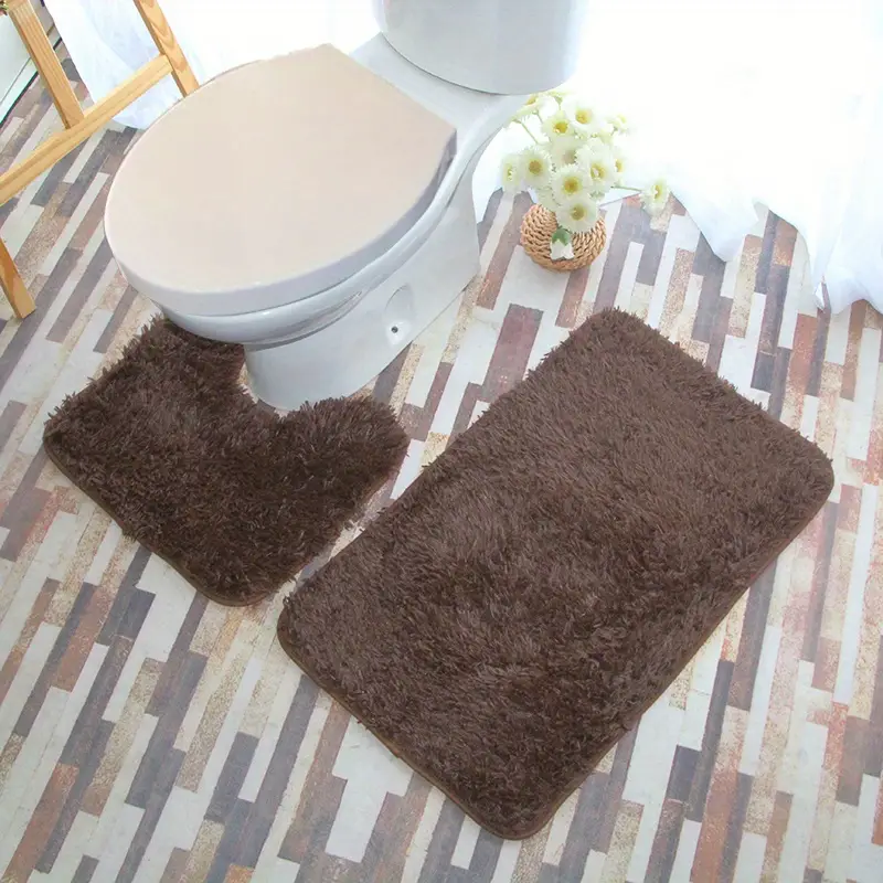 Waterproof Non-slip Plush Floor Carpet Bathroom Mat - Soft And Comfortable  Indoor Doormat For Home And Bathroom - Temu