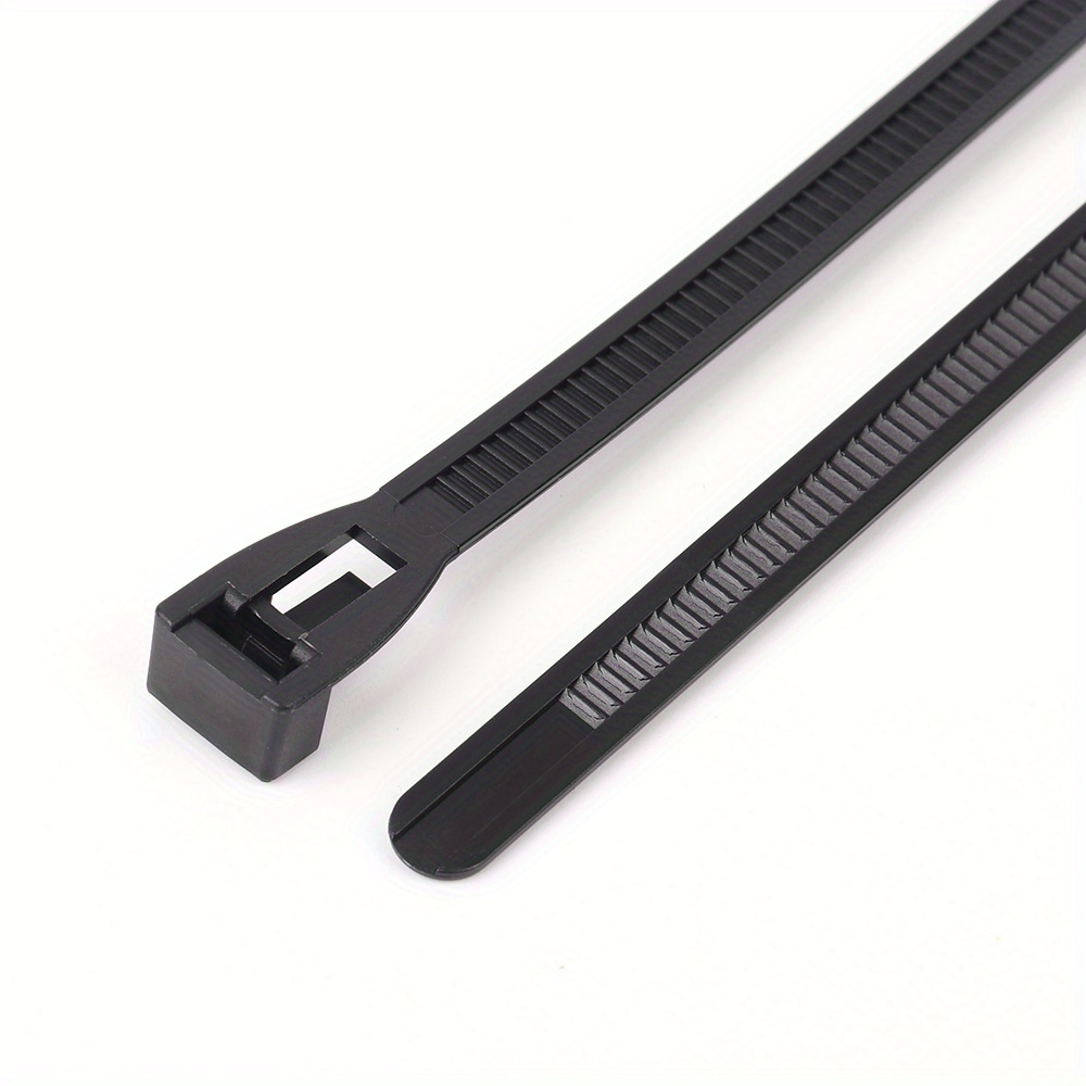 Cable Zip Ties Black White Zip Ties Tensile Strength Temu