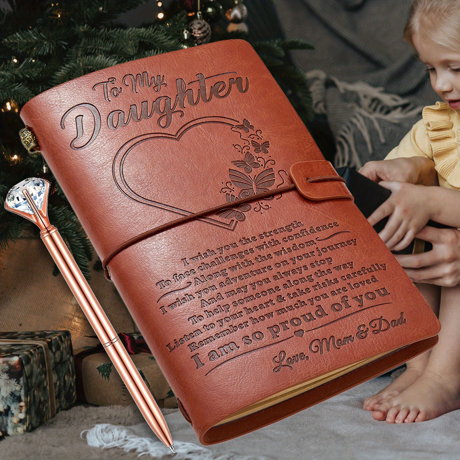 Daughter Gift to My Daughter Faux Leather Journal With Pen Temu