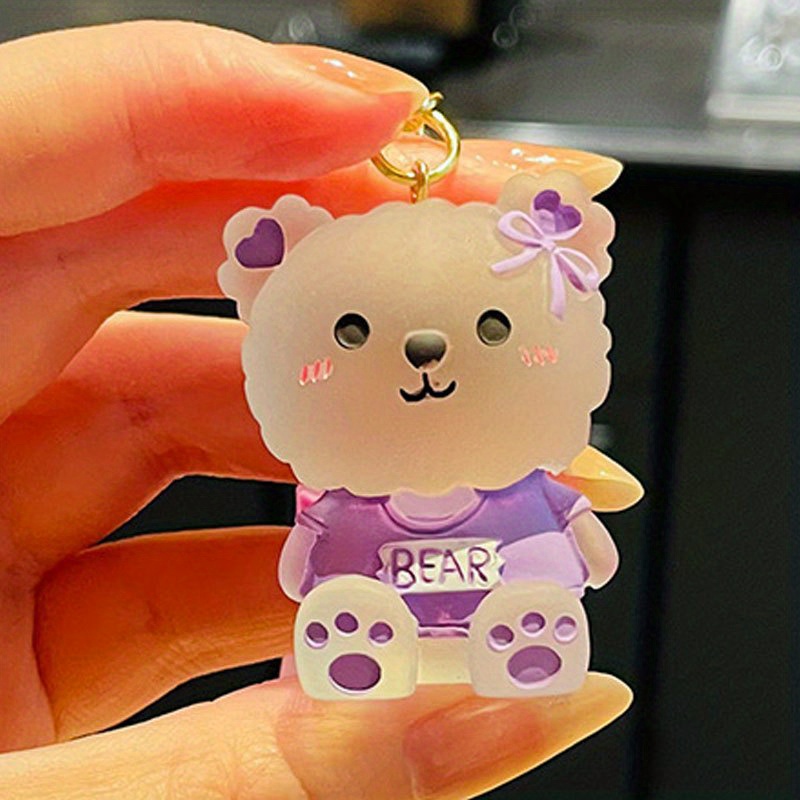 1/PC Cute Crystal Bear Keychain – The Kawaii Shoppu