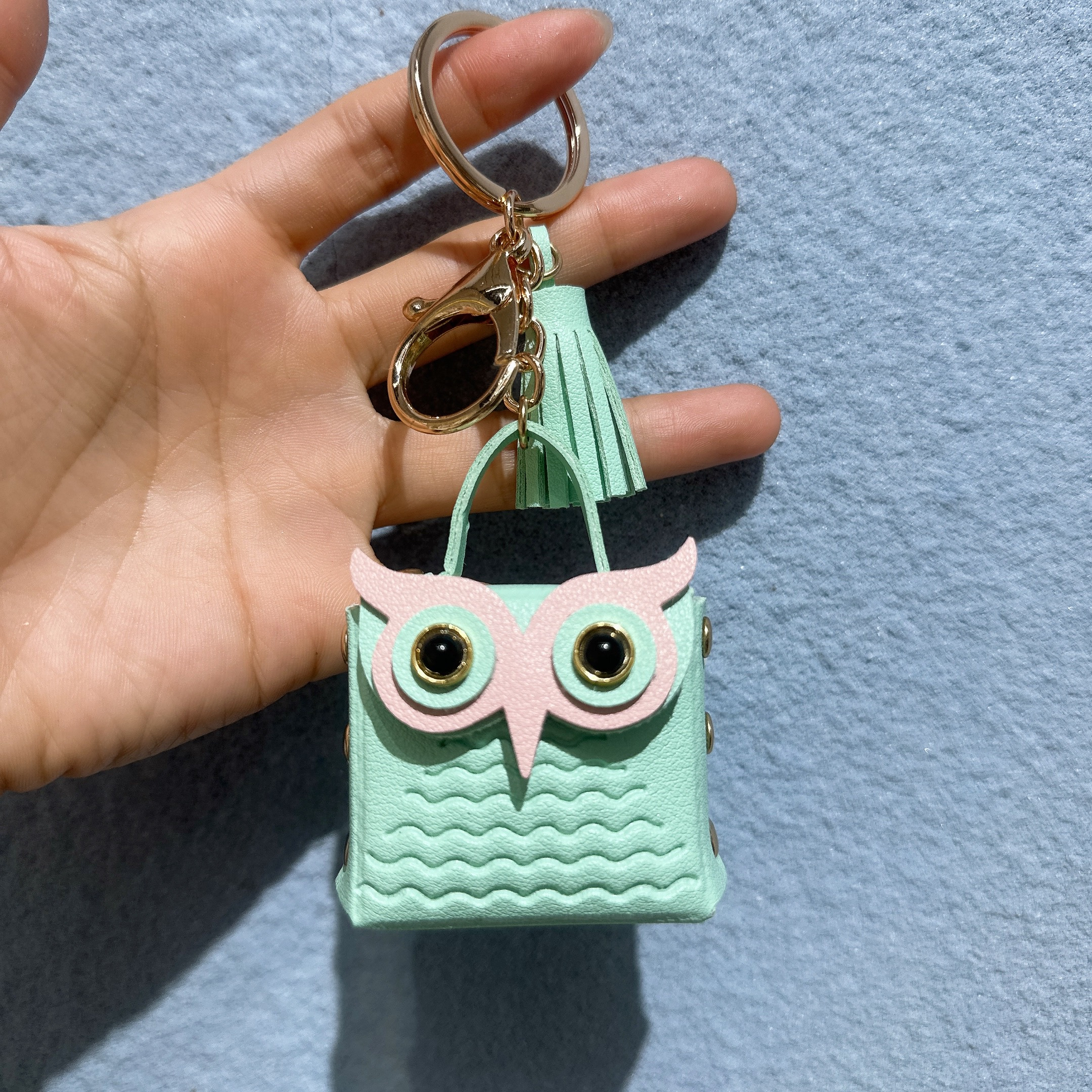 Accessories, New Bag Charm Brown Owl Zip Backpack Keychain