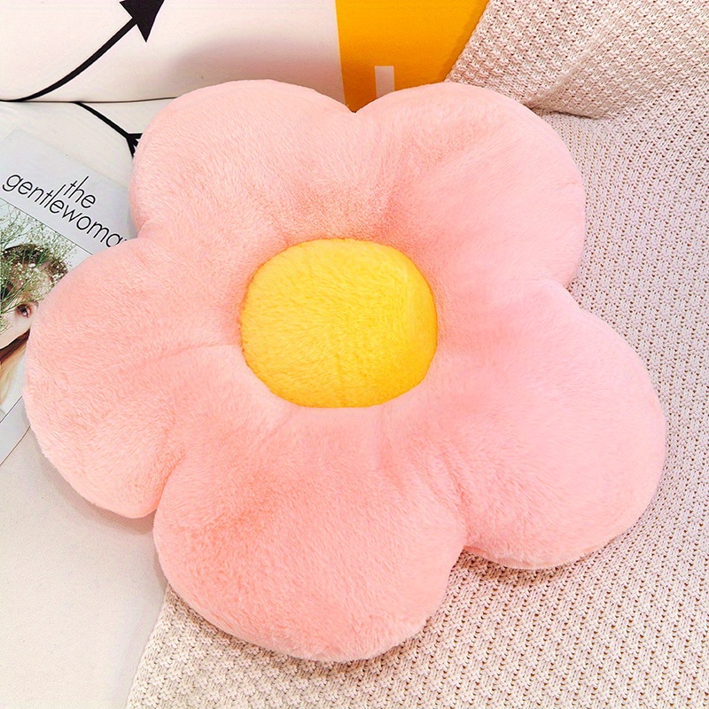 Daisy Flower Plush Seat Cushion