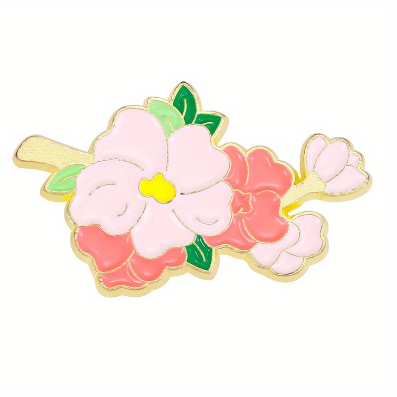 Cute Colorful Bouquet Flower Brooch Creative Pin For Girls - Temu