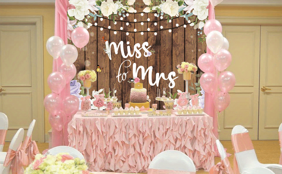 DB Party Studio Bridal Shower Miss to Mrs Pretty Floral Fill In