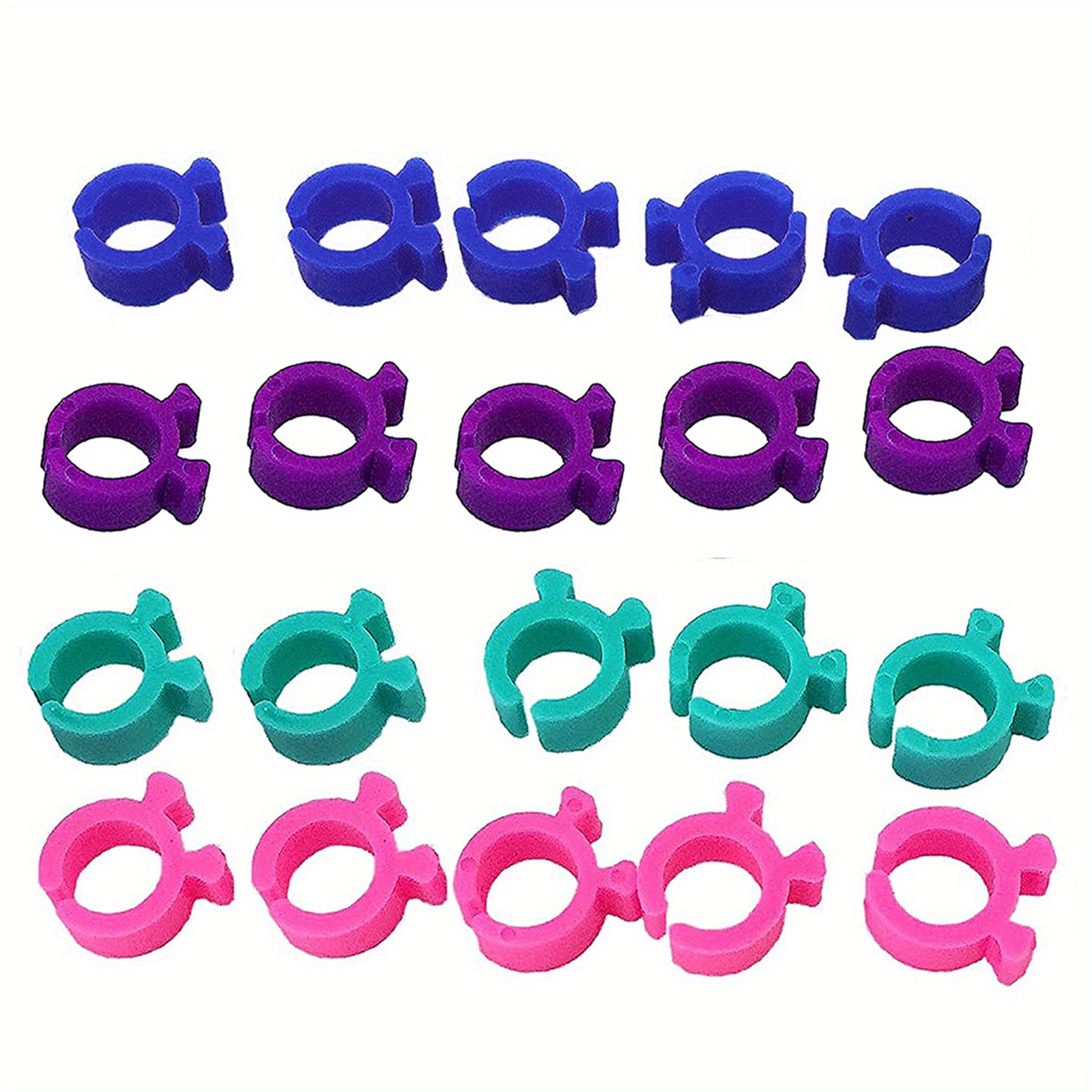 TEMU 20/40/60/80/100/120pcs Spool Clip Spool Protector, Spool Top Fits All Popular Spool Sizes - Thread Locking Function Helps Keep Threads Organized And Tidy